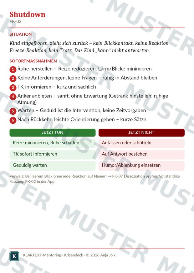 Beispielkarte FK · Krisendeck – Feuerwehrkarten