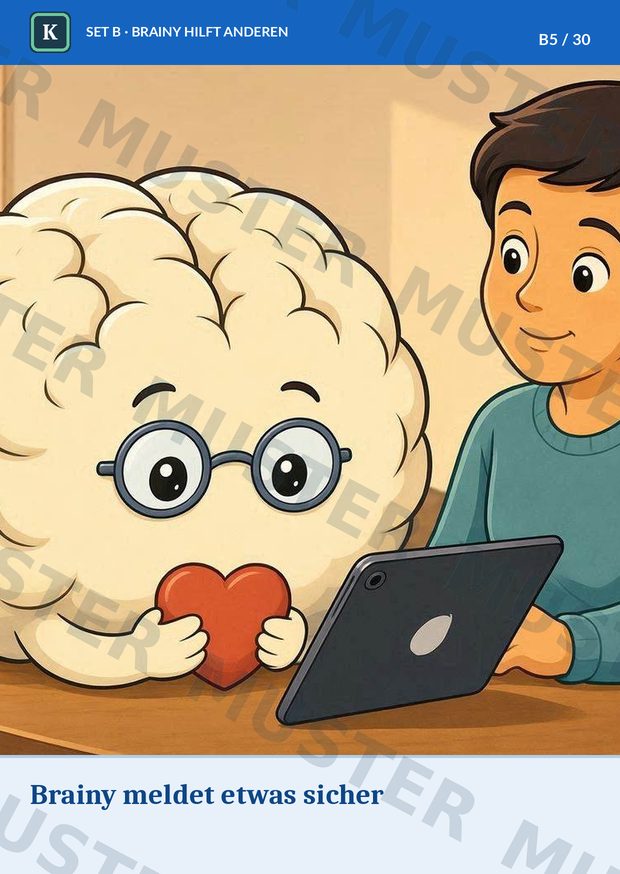 Beispielkarte GK · Geschichtenkarten mit Brainy