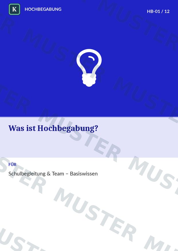 Beispielkarte HB · Hochbegabungsdeck