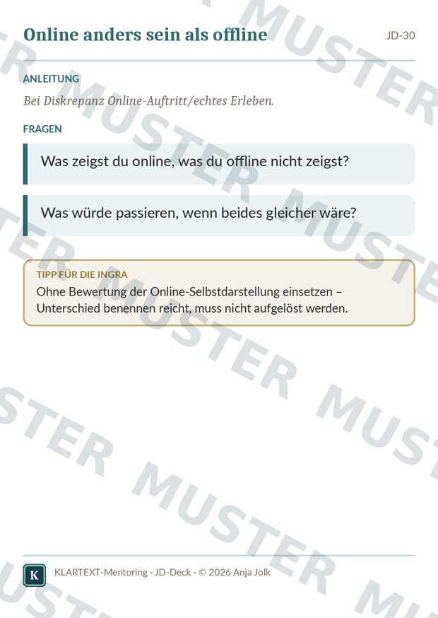 Beispielkarte JD · Coaching-Impulskarten für Jugendliche
