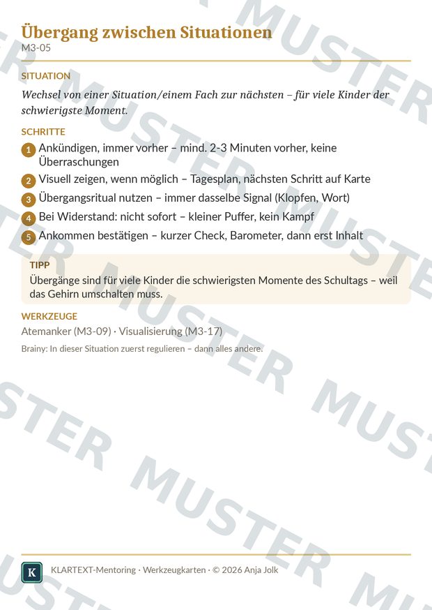 Beispielkarte Werkzeugkarten-Deck – Mini-Interventionen