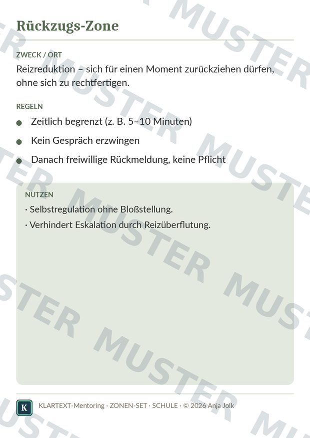 Beispielkarte ZS · Zonen-Set Jugendliche – Schule & Zuhause
